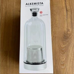 Ethan + Ashe Alkemista Alcohol Infusion Vessel – Glass & Stainless Steel NIB